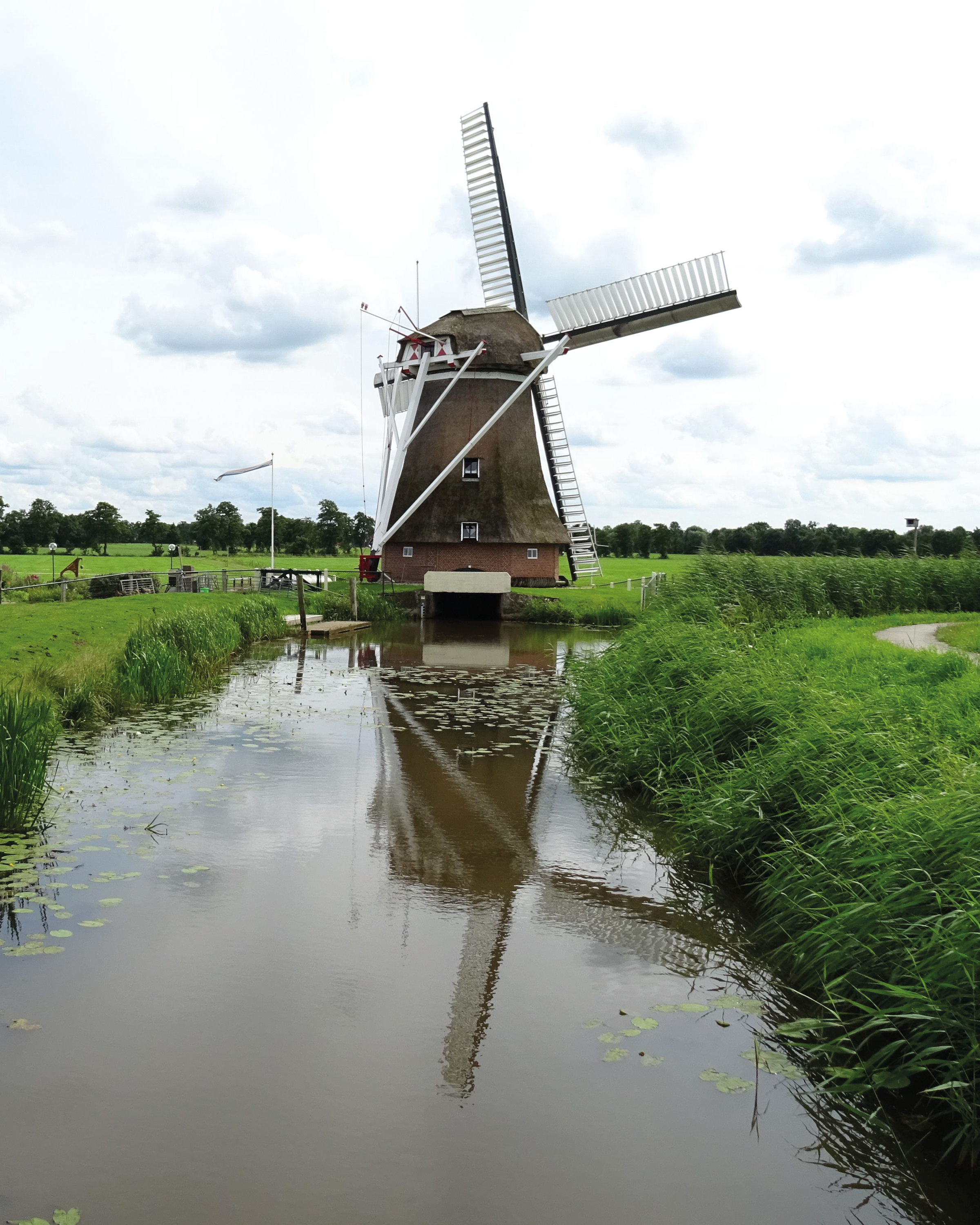 Traditional Dutch watermill